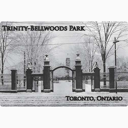CCTM0062 Trinity-Bellwoods Park in Winter c1916 Magnet