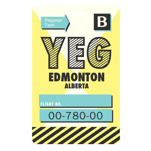 Luggage Tag - Edmonton, Alberta - YEG